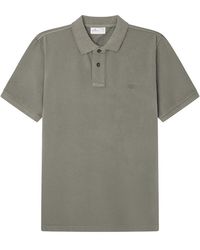 Springfield - Reconsider Basic GARTMENT Dye Pique Polo Shirt IN Regular FIT. Contrasting Embroidery Tree Logo Camisa - Lyst