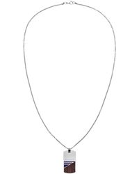 Tommy Hilfiger Jewelry Collar para Hombre de Acero inoxidable con madera - 2790322 - Metálico