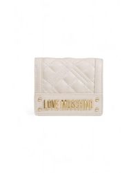 Love Moschino - Beige Polyethylene Wallet - Lyst