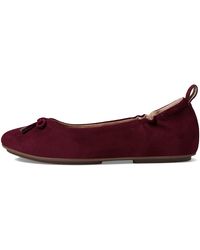 Fitflop - S Fit Flop Allegro Bow Suede Ballerina Pumps - Lyst