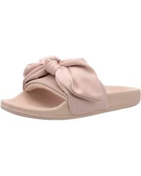 Skechers - Ladies Pop Ups Lovely Bow Blush Slip On Slider Sandals 119064/blsh-3 Uk 36 Eu - Lyst