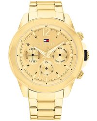 Tommy Hilfiger - Multifunction Stainless Steel Case And Link Bracelet Watch - Lyst