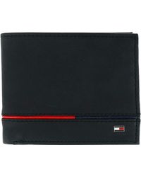 Tommy Hilfiger - Leather Leif Rfid Bifold Wallet With Flip Id - Lyst