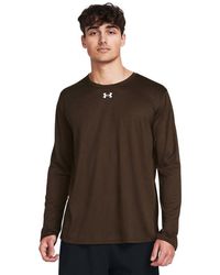 Under Armour - Team Tech Loose White/Grey Langarmshirt - Lyst