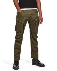 G-Star RAW - Rovic Zip 3-d Tapered Jeans In Premium Micro Stretch Twill Dark Bronze Green - Lyst