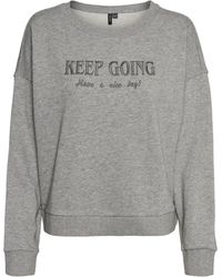 Vero Moda - VMCYAN Trina LS Sweat Box JRS Sweatshirt - Lyst