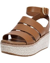 Fitflop - Eloise Back-strap Espadrille Wedges Light Tan 11 M - Lyst