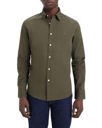 Levi's - Long-sleeve Battery Housemark Slim Button Down Collar Shirt - Lyst