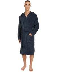 Tommy Hilfiger - Pure Cotton Hooded Bathrobe - Lyst