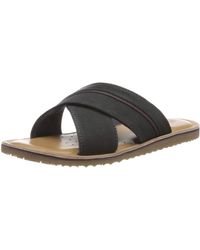 Geox Sandalen 132122 in het Zwart voor heren Heren Schoenen voor voor Sandalen badslippers en teenslippers voor Leren sandalen 