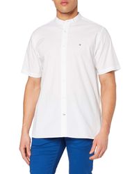 Tommy Hilfiger Stretch Poplin Shirt S/s Sudadera - Blanco