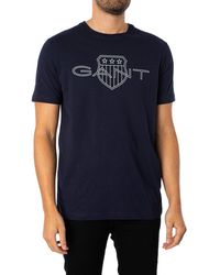 GANT - Logo T-shirt - Lyst