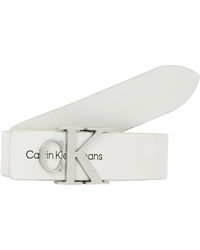 Calvin Klein - Calvin Klein Gürtel Monogram Hardware 3.0 cm Ledergürtel - Lyst