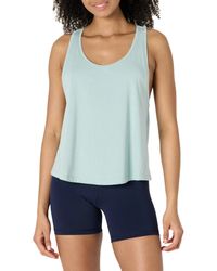 Amazon Essentials - Active Soft Cotton Racerback Relaxed Fit Lightweight Yoga Workout Tank With Drop Armholes - Lyst