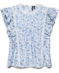 Vero Moda - Vmbliss S/L Detail Top WVN - Lyst