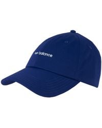 New Balance - , , 6 Panel Linear Logo Hat, Classic Stylish Baseball Cap, One Size Fits Most, Nb Navy - Lyst