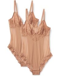Amazon Essentials - Body à Armatures en Dentelle Galonnée Extensible - Lyst