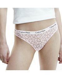 Calvin Klein - Braziliaanse Slip Met Stretch En Kant - Lyst