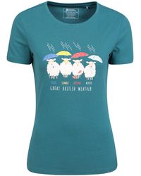 Mountain Warehouse - Great British Weather Ii Womens Tee - Lightweight, Breathable, Uv Protect & Isocool T-shirt - Best For Summer - Lyst