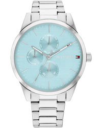Tommy Hilfiger - Reloj Analógico de Cuarzo Multifunción para Mujer con Correa de Acero Inoxidable Plateada - 1782767 - Lyst