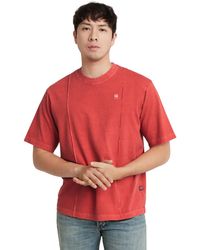 G-Star RAW - Overdyed Destroyed Boxy R T T-shirt - Lyst