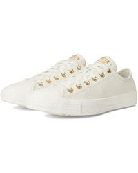 Converse - Chuck Taylor All Star Low-Top Mono Leather Sneaker Cold Weather Boots Egret/Egret - Lyst