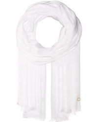 Calvin Klein - Solid Satin Feel Pashmina - Lyst