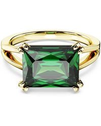 Swarovski - Anillo De Cóctel Matrix 5677150 Verde - Lyst