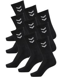 Hummel - Basic Socken 9 Paar Schwarz 41/45 - Lyst