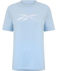 Reebok - S Vector Graphic T-shirt Feel Good Blue S - Lyst