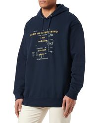 S.oliver - Big Size Sweatshirt mit Kapuze Blue 5XL - Lyst