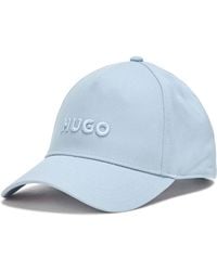 HUGO - Big Logo Cotton Baseball Hat - Lyst