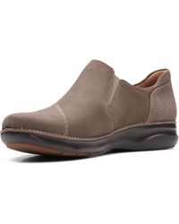 Clarks - Appley Zip Taupe Nubuck 8.5 M - Lyst