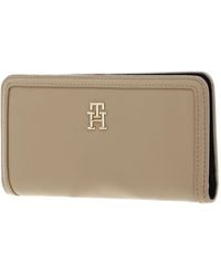 Tommy Hilfiger - TH Monotype Large Slim Wallet Harvest Wheat - Lyst