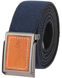 Wrangler - 's Leather Buckle Stretch Web Casual Everyday Dress Belt For Jeans - Lyst