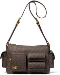 Michael Kors - Dakota Medium Signature Logo Shoulder Bag - Lyst