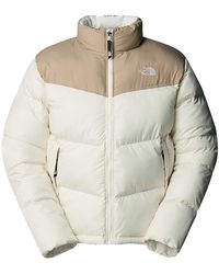 The North Face - Saikuru Giacca da uomo Mushroom Grey/White Dun M - Lyst