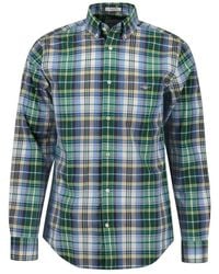 GANT - Reg Poplin Tartan Check Shirt - Lyst