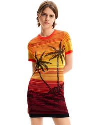 Desigual - Vest_bipalmeri Dress - Lyst
