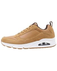 Skechers - Uno - Stacre, Scarpe da Ginnastica Uomo, Finitura In Pelle Pu Per Whisky, 40 EU - Lyst