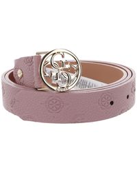 Guess - Izzy Adjustable Pant Belt W95 Apricot Rose - Lyst