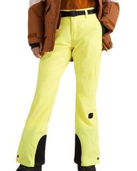 O'neill Sportswear - Star Slim Neon Yellow Ski Pants - Lyst