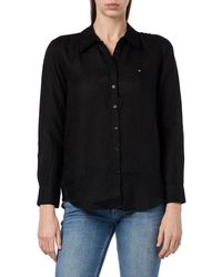 Tommy Hilfiger - Blusa Mujer Blusa Leinen Relaxed Shirt Camisa - Lyst