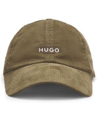 HUGO - Cap Aus Baumwoll-Cord Mit Logo-Stickerei - Lyst