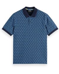 Scotch & Soda - Regular Fit Mini All Over Print Polo Shirt - Lyst