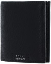 Tommy Hilfiger - Th Premium Leather Trifold Wallet Black - Lyst