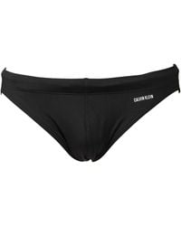 Calvin Klein - Slip Uomo CK Mare o Piscina con Coulisse Interna Stampa sul Dietro beachewear Articolo KM0KM00732 Fashion Brief - Lyst