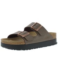 Birkenstock - Papillio Arizona Pap Flex Platform Birko-flor Mocca Sandals 5 Uk - Lyst