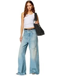 DIESEL - Canotta con patch D ricamata - Lyst