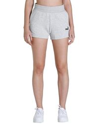 PUMA - Damen Shorts Ess 4` Sweat Shorts Tr - Lyst